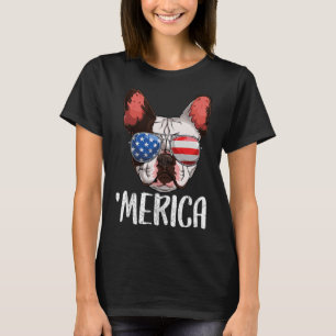 French Bulldog Dog 4th Of July American Flag 2 T-Shirt