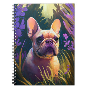 French Bulldog Dog Animal Portrait Painting Pet Notebook