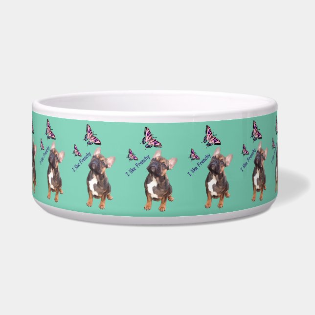 French Bulldog dog bowl (Front)