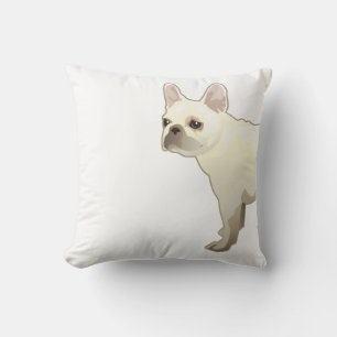 French Bulldog Dog Breed Illustration Silhouette Cushion