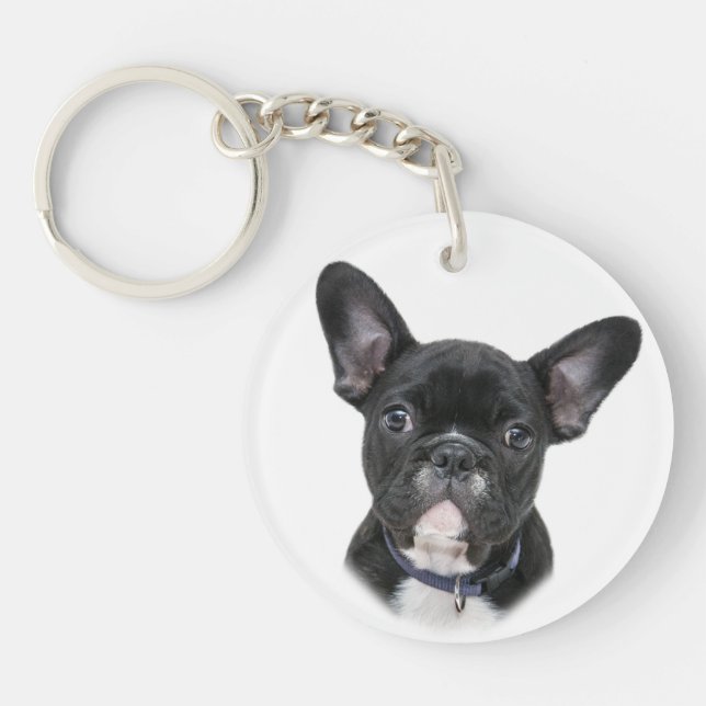 French Bulldog Dog Breed Key Ring (Front)