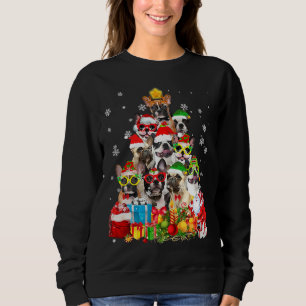 French Bulldog Dog Christmas Tree Xmas Sweatshirt