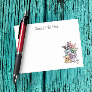 French Bulldog Dog Cute Watercolor Girly Pet Post-it Notes