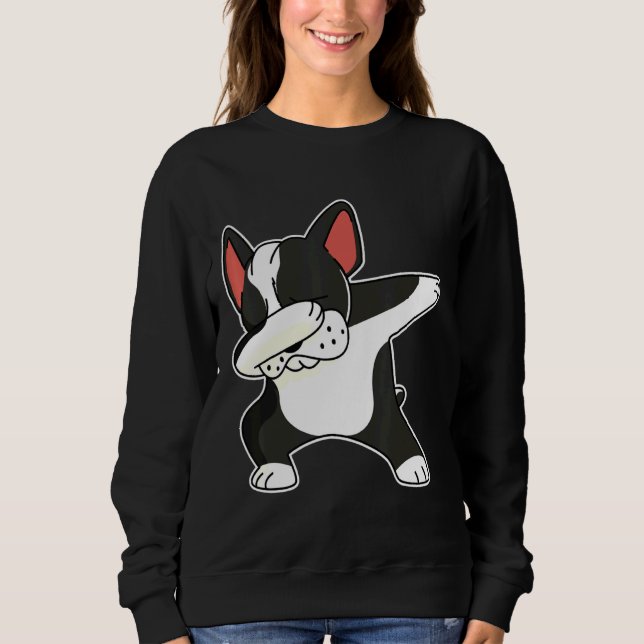 French Bulldog Dog Dab Dance Sweatshirt (Front)