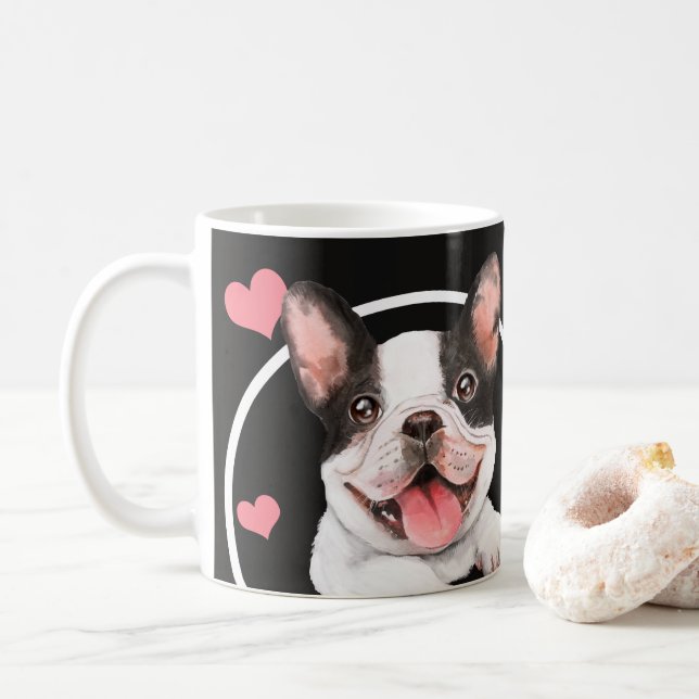 French Bulldog Dog Every Snack You Make Coffee Mug (With Donut)