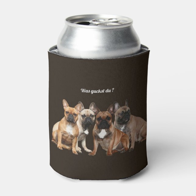 French Bulldog dog family  Can Cooler (Can Front)