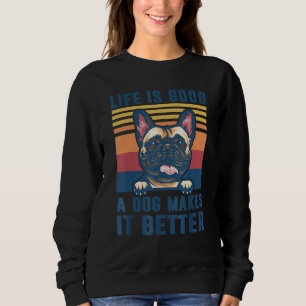 French Bulldog Dog Funny Dog Dad Mum Men Women Sweatshirt
