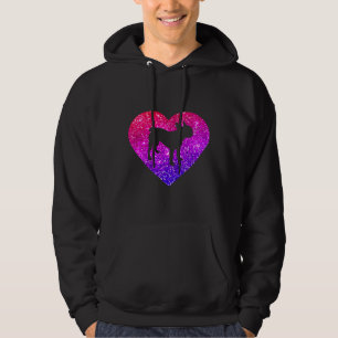 French Bulldog Dog Heart For Girls Ns And Women Hoodie