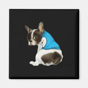 French-bulldog Dog I Love Mum Tattoo French-bulldo Magnet