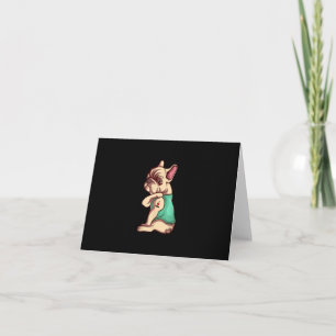 french bulldog dog i love mum tattoo lover gift card