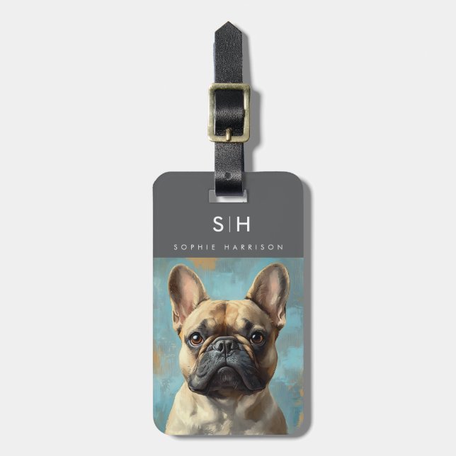 French Bulldog Dog Luggage Tags (Front Vertical)