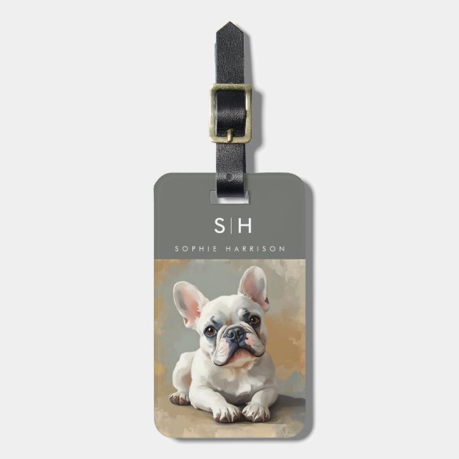 French Bulldog Dog Luggage Tags (Front Vertical)