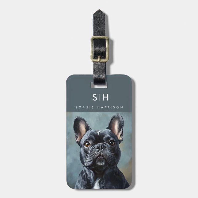 French Bulldog Dog Luggage Tags (Front Vertical)
