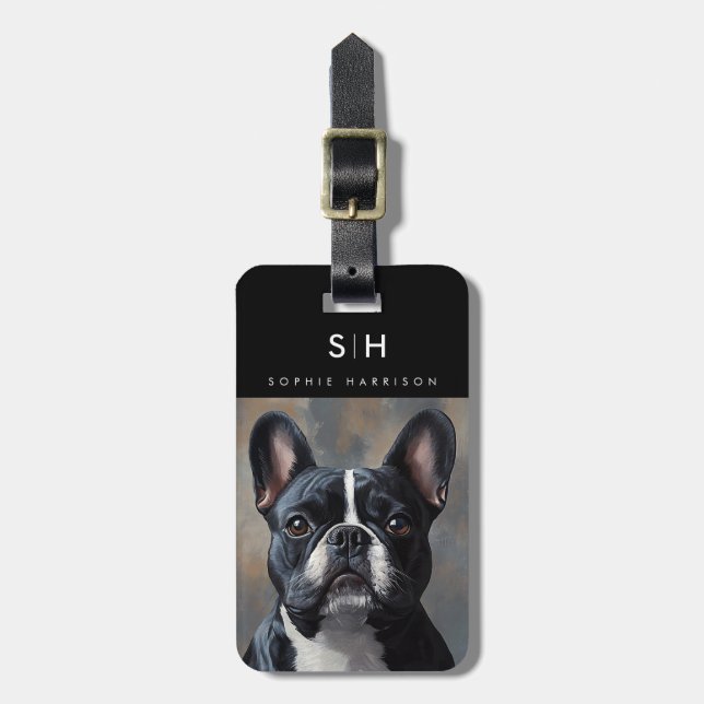 French Bulldog Dog Luggage Tags (Front Vertical)