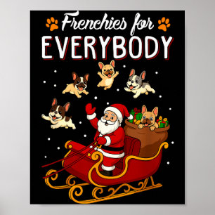 French Bulldog Dog Mom Men Women Kids Funny Christ Poster