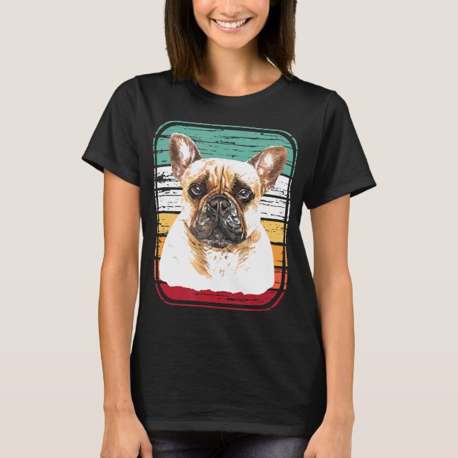 French Bulldog  Dog Mum Or Dad Love Bulldogs Dogs T-Shirt (Front)