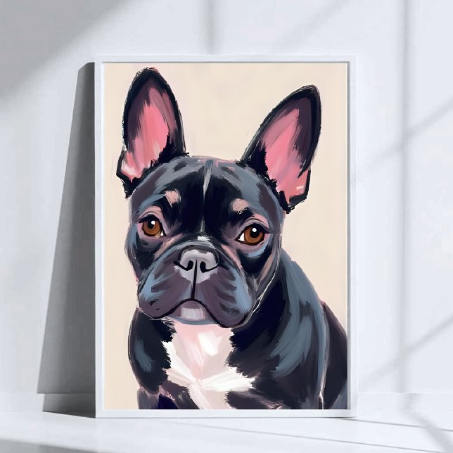 French Bulldog Dog Painting Poster (Creator Uploaded)