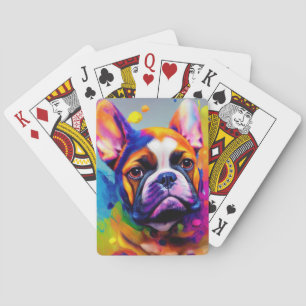 French Bulldog Dog Pet Cute Adorable Animal Compan Playing Cards
