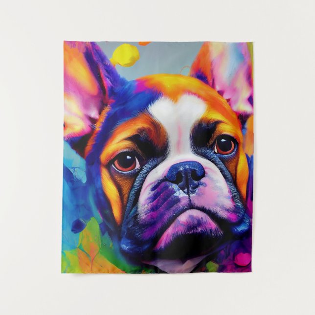 French Bulldog Dog Pet Cute Adorable Animal Compan Tapestry (Front)