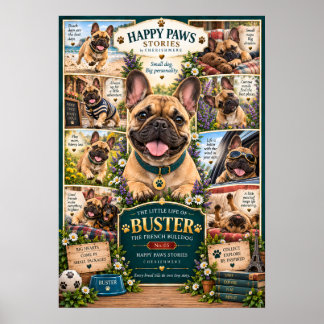 French Bulldog Dog Poster | The Little Life of Bus