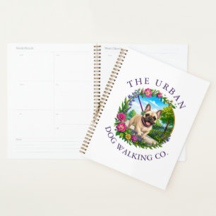 French Bulldog Dog Walker Day Care Planner