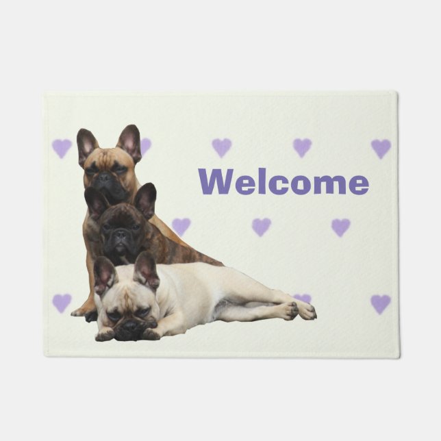 French Bulldog door mat (Front)
