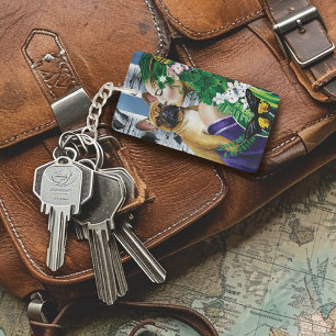 French Bulldog Dryad Fantasy Key Ring