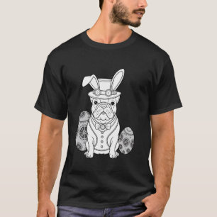 French Bulldog Easter Bunny Ears Eggs Cute Frenchi T-Shirt