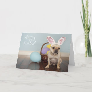 French Bulldog Easter Card! Holiday Card