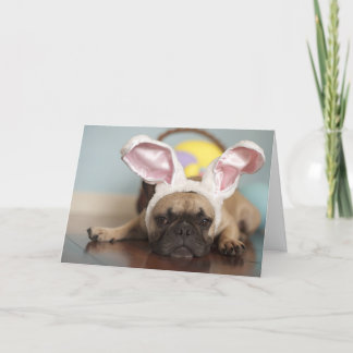 French Bulldog Easter Card! Holiday Card