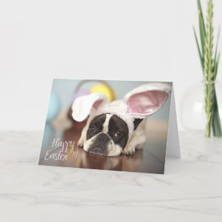French Bulldog Easter Card! Holiday Card