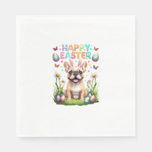 French Bulldog Easter Shirt Funny Frenchie Bunny T Napkin