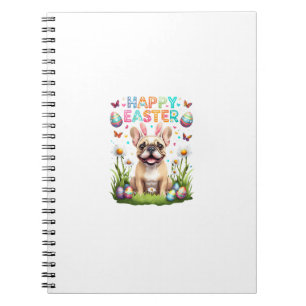 French Bulldog Easter Shirt Funny Frenchie Bunny T Notebook