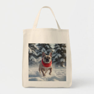 French Bulldog Elegant Grocery Tote Bag