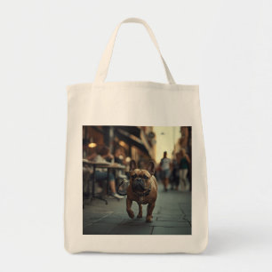 French Bulldog Elegant Grocery Tote Bag