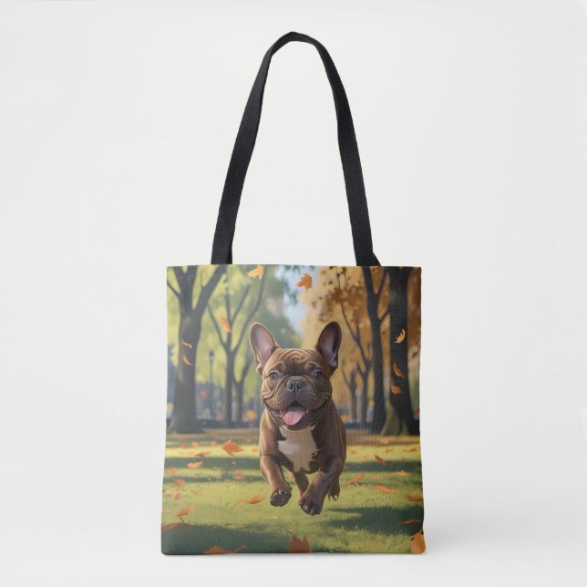 French Bulldog Elegant Shoulder Tote Bag (Front)