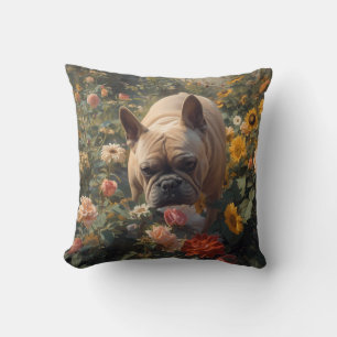 French Bulldog Elegant Throw Pillow