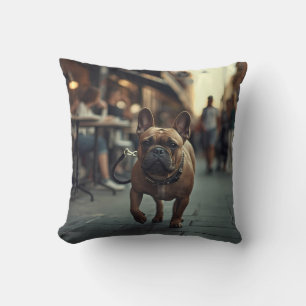 French Bulldog Elegant Throw Pillow