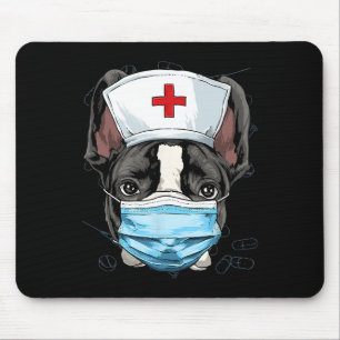 French Bulldog Er Nurse Rn Lpn Nurse Life Dog Love Mouse Mat
