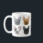 French Bulldog faces mug - cute frenchie mug<br><div class="desc">french bulldog,  frenchie,  cute french bulldog,  french bulldog mug,  sweet mug,  french bulldog gift,  cute french bulldog</div>