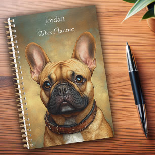 French Bulldog Fawn Frenchie Portrait Personalised Planner