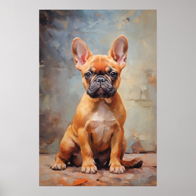 French Bulldog fawn puppy  Poster (Front)