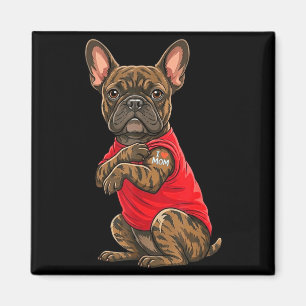 French bulldog featuring tattooed french bulldog magnet
