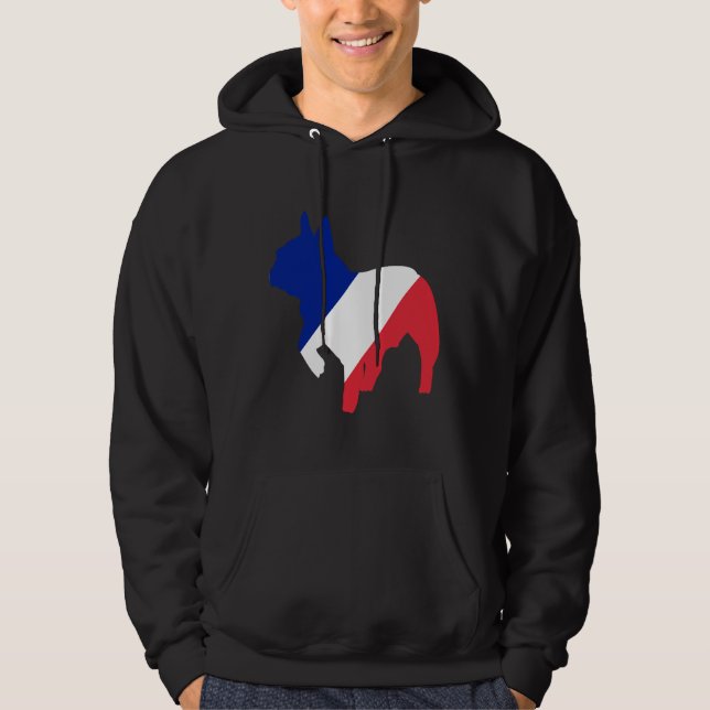French Bulldog Flag Hoodie (Front)