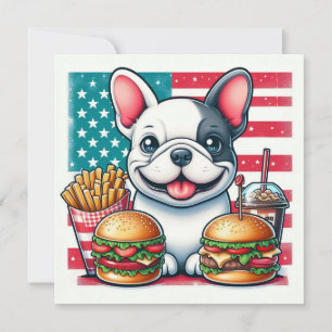 French Bulldog Flat Card