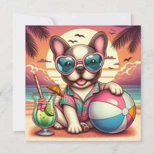 French Bulldog Flat Card