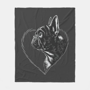French Bulldog Fleece Blanket