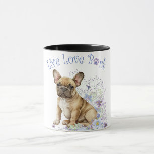 French Bulldog Floral Mug