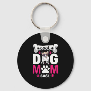 French Bulldog Floral Sungles Plus Size Moms Key Ring