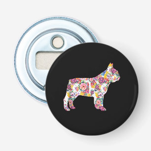 French Bulldog Flower Pattern Frenchie Bulldogs Bottle Opener
